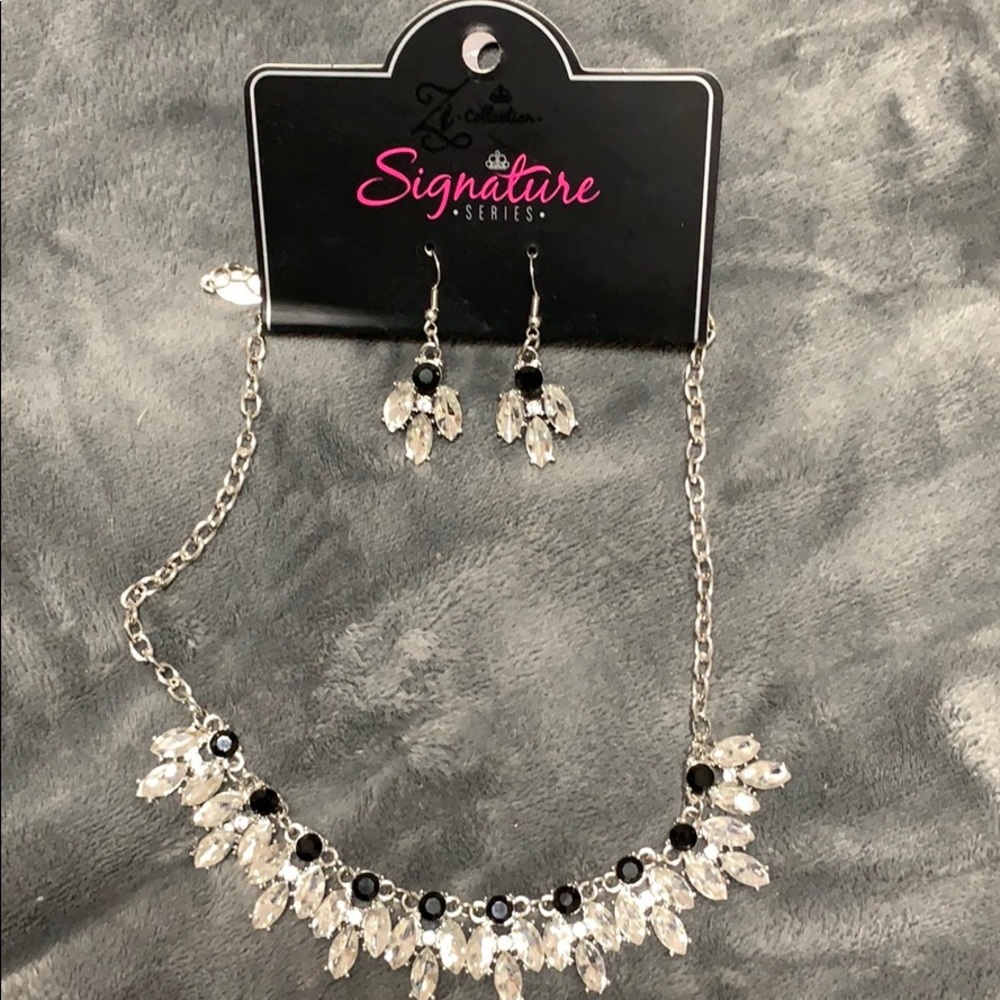 Necklace and earrings